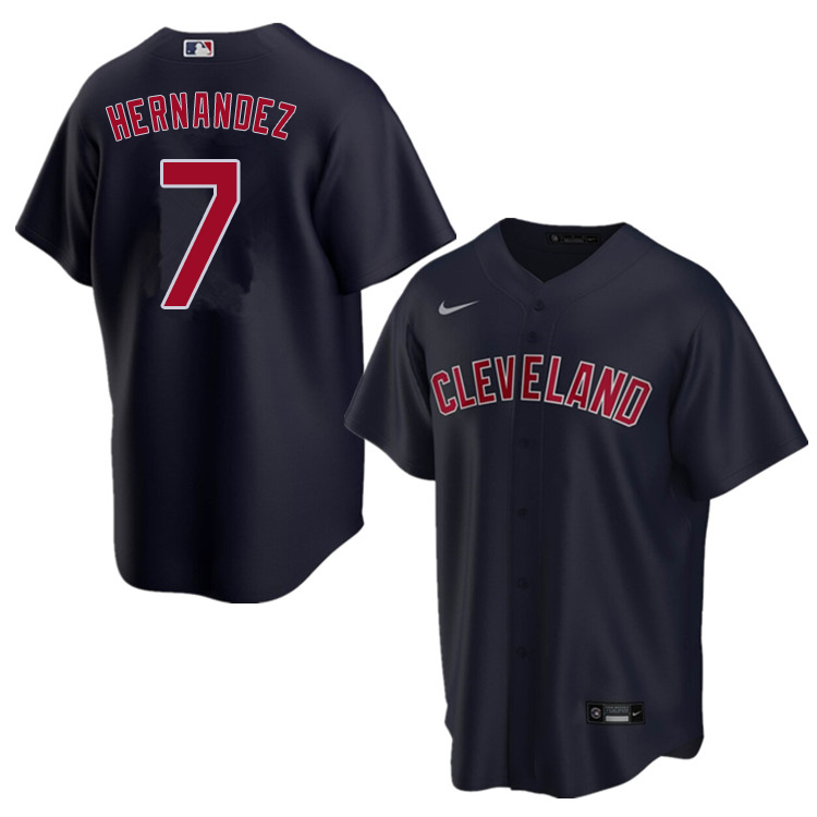 Nike Men #7 Cesar Hernandez Cleveland Indians Baseball Jerseys Sale-Navy